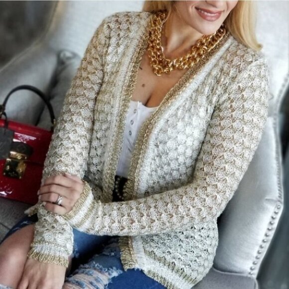 GLAM DOLLZ Metallic detailed Cardigan - Picture 3 of 4